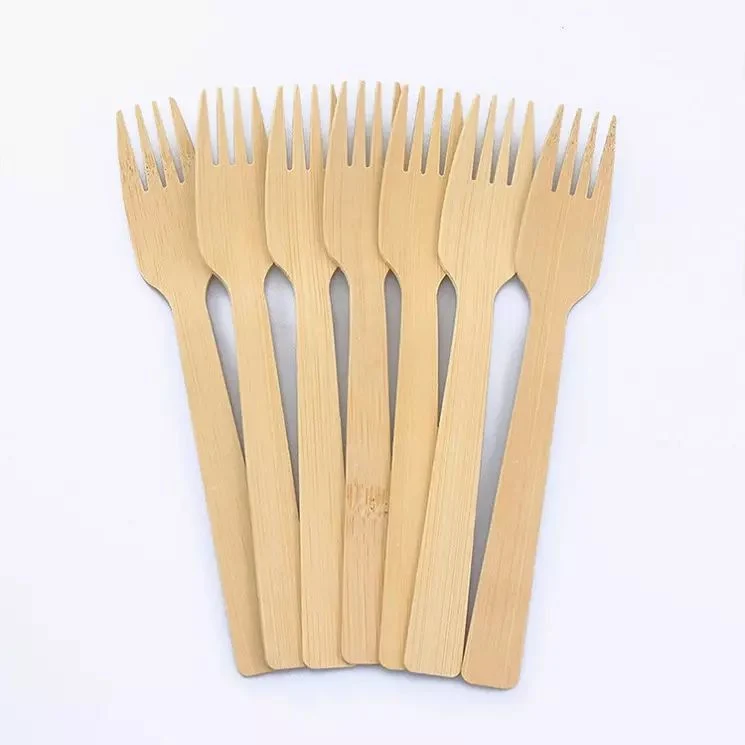 Zhuzhi Disposable Bamboo Wooden Fork Bio-Degradable Disposable in Environment