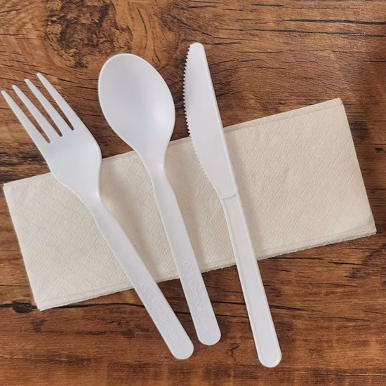 Forchetta usa e getta ecologica in legno di bambù Bio